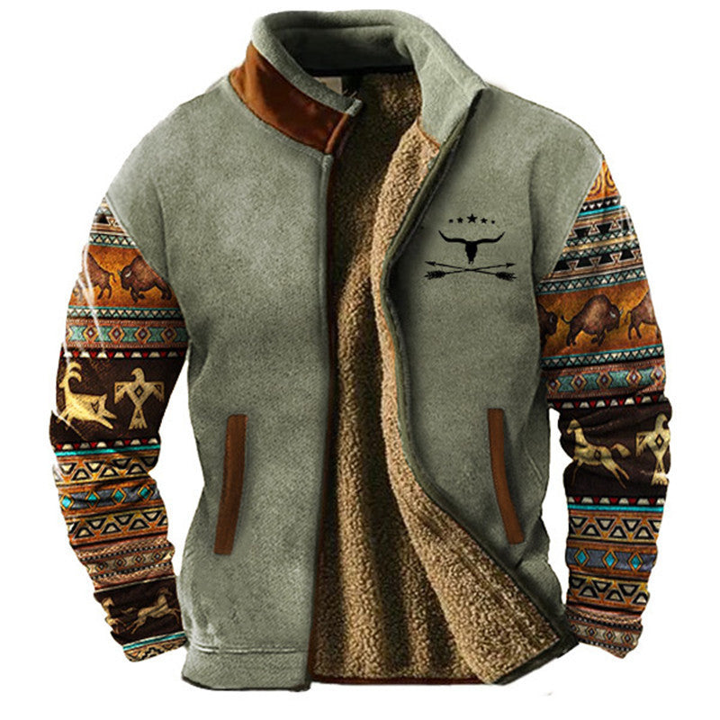 Manteau polaire décontracté à la mode pour hommes - Molinse