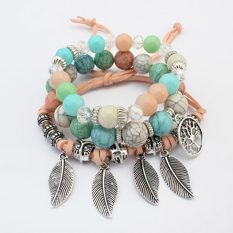 Elan™  Ensemble de Bracelets Bohème - Molinse