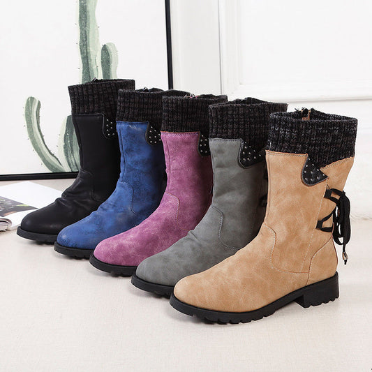Bottes mi-hautes à talon carré - Molinse